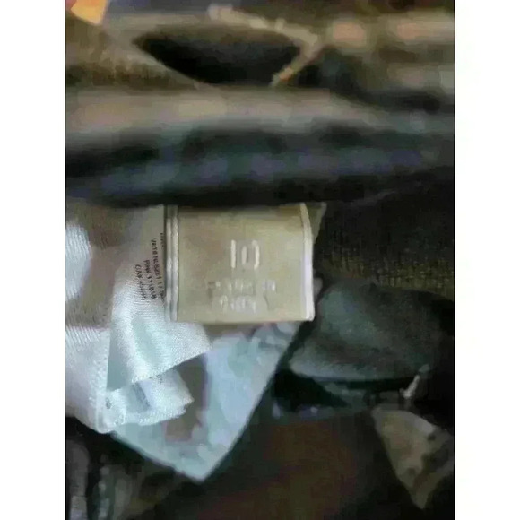 Michael Kors Dark Wash Skinny Jeans Gold Button Keychain Accessory Size 10 - Picture 5 of 10